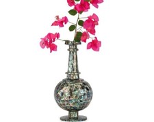 18" Marble Flower Vase with