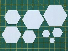 HEXAGON PATCHWORK TEMPLATES 120GSM PAPER-CHOICE OF  SIZE & QUANTITY-FREE POSTAGE