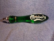CARLSBERG Imported Translucent Draft Keg Beer Lager Ale Tap Pull Handle DAMAGE