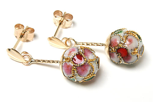 9ct gold chinese - 9ct, enamel