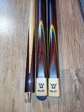 Vintage Riley 3 Piece Snooker Cue In Leather Case