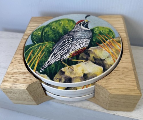 Gambel quail coasters set - coasters,