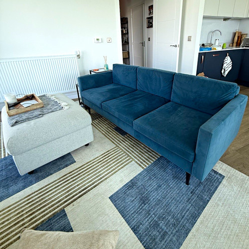 Swift blue fabric seater - swift,
