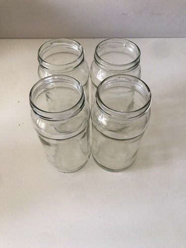 Empty clear glass jars - x,