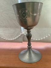 English pewter goblet  15 cms