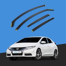 HONDA CIVIC MK9 2012-2016 5 Door Hatchback Wind Deflectors 4pc Tinted