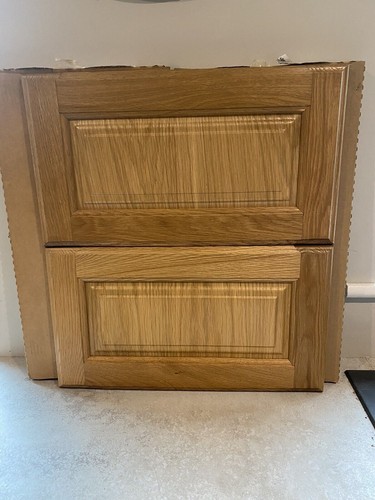 Pair medium oak pan - medium, drawer