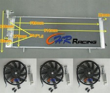3ROW Aluminum Radiator+FANS
