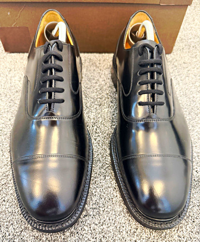 Church men black - black, leather