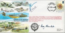 Three Signed Gloster G41 Meteor 1st Flight 5 March 1943 FDC. EJA (S)6