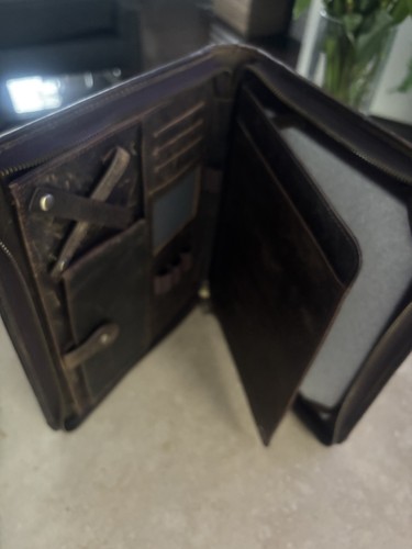 Leather portfolio case - portfolio,