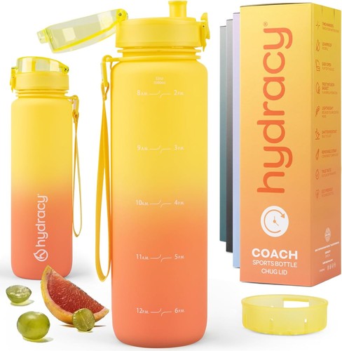 Water bottle with time - water,