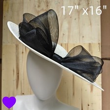white black lace fascinator