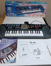 Vintage Casio SA-65 Songbank Musical Keyboard - Fully Working - Boxed (BU)