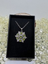 Peridot Snowflake Necklace