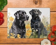 Labrador Glass Chopping Board