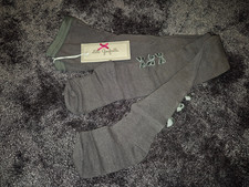 Lili Gaufrette Grey Bow Tights Age 10