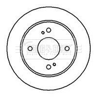 BORG & BECK BBD4235 Brake Disc