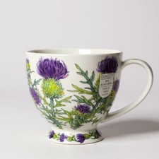 Stunning Fine Bone China Mug - 420ml Scottish Thistle - Perfect Scotland Gift