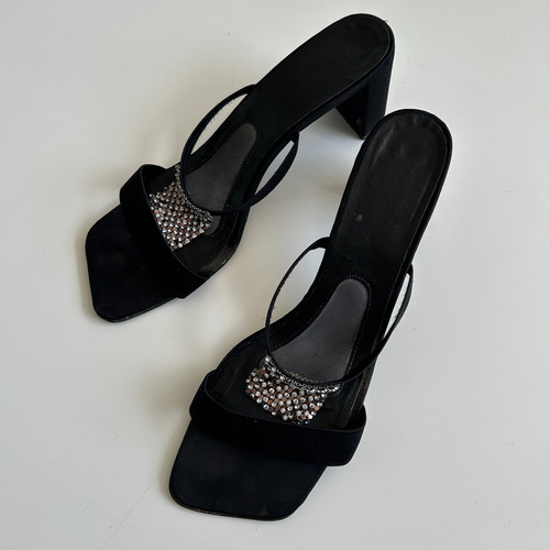 Robert clergerie black - black, satin