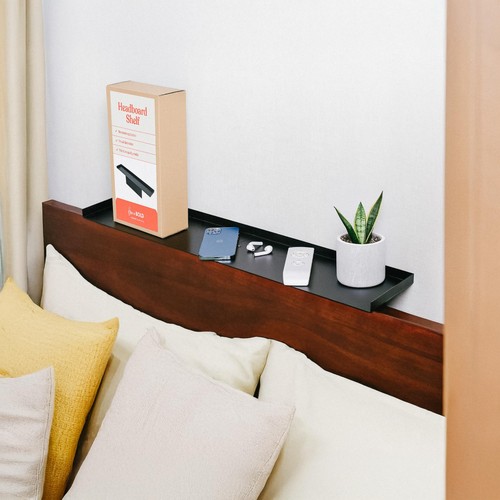 Noscrews bed headboard shelf - headboard,
