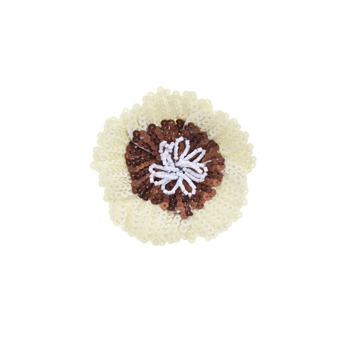 Two tone sequin motif flower - tone,