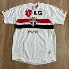 Sao Paulo No 7 Topper Football Shirt Brazil Size M 2007/08 White