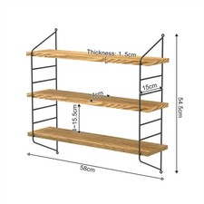 Rustic 3-Tier Wall Mounted