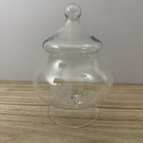 Rayware glass lidded bonbon - lidded,