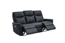 LAZY BOY BLACK BONDED RECLINER