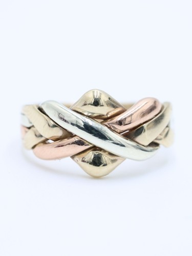 Vintage 9ct tri tone - vintage, solid