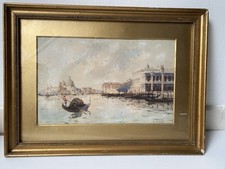 Original Early Watercolour Of  Venice - Signed - Antique Vintage