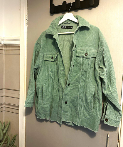 Zara men green corduroy - zara,