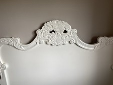 French Style 5ft Headboard White