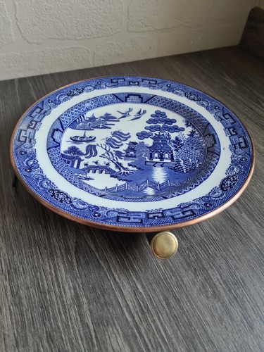 Antique blue white willow - blue,