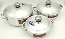 3Pcs Aluminium Cooking Pot