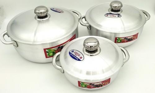 3pcs aluminium cooking pot - 3pcs,
