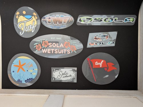 Surf stickers highest quality