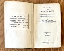 Rare 2 Volume Bound In One Camping & Woodcraft Horace Kephart 1925 Edition Exc