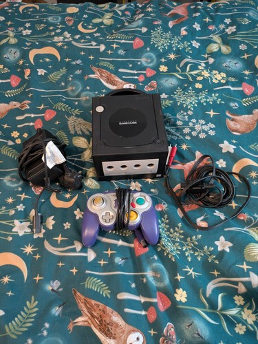 Gamecube black console with - black,