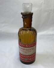 Rare amber poison bottle - rare,