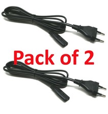 2 x European Power Cord EU 2