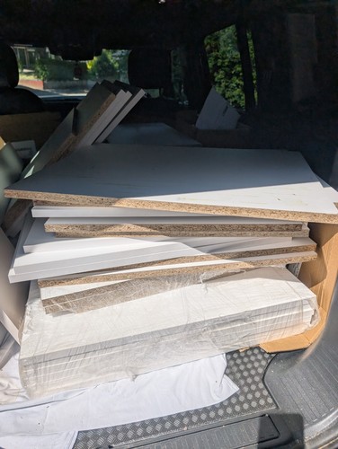 White laminated boards - laminated,