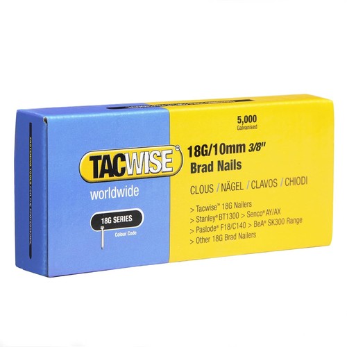 Tacwise 18g gauge brad nails - 18g,