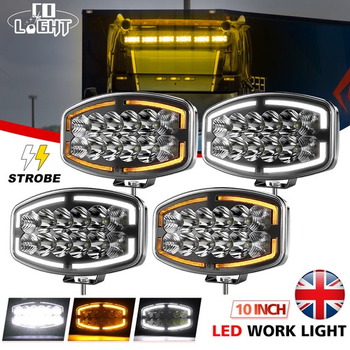 4pcs jumbo oval led spot - 10",