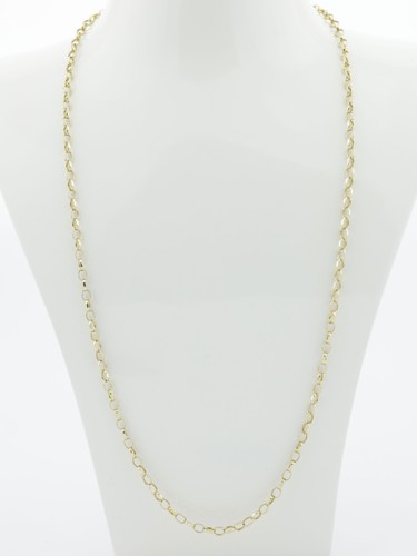 Gold belcher link chain - gold, 9ct