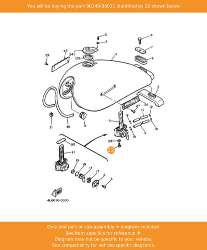 Yamaha screw 90149 06011 oem - yamaha, screw,