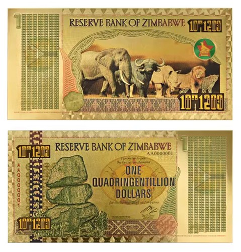 Zimbabwe quadringentillion - 1,