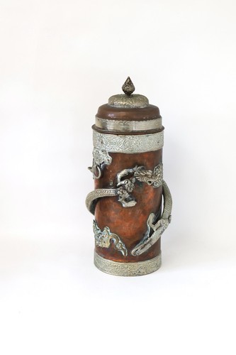 Large antique tibetan copper - large,