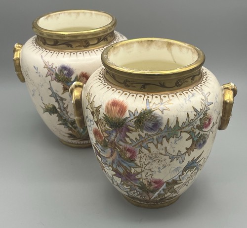 Pair antique royal bonn - of,